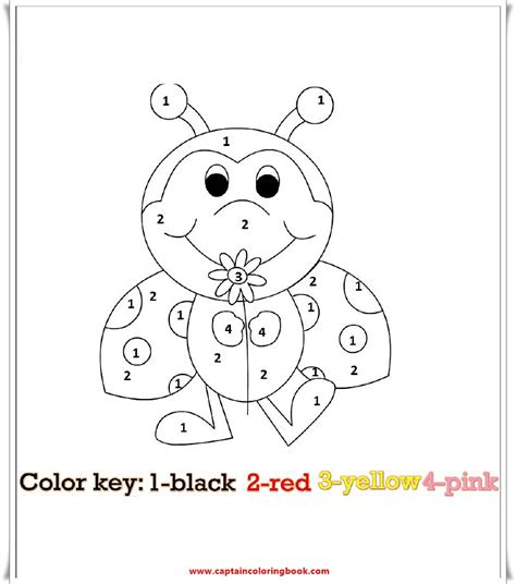 coloring book color  number animal  printable