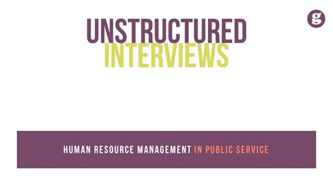 unstructured interviews youtube