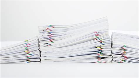 pile  paper stock footage video shutterstock