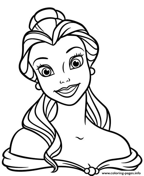 princess belle disney coloring pages printable