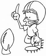 Football Coloring Pages Printable Kicker Sports Clipart Kids Player Color Printables Field Cliparts Rugby Clip Helmets Sheet Sheets Goal Kiking sketch template
