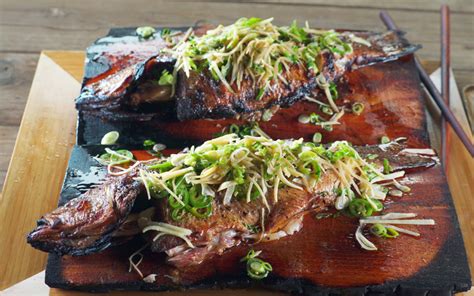 Whole Grilled Sea Bass With Asian Aromatics Recipe