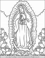 Guadalupe Coloring Virgen Thecatholickid Colorare Immagine Fatima Catholic Dibujos Venomari Shrine Incantevole Rosary Bordar sketch template