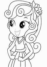 Coloring Pages Pony Little Girls Equestria Girl Mlp Exclusive Getdrawings Printable sketch template