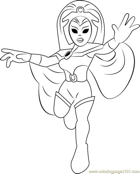 storm coloring page  kids   super hero squad show printable
