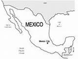 Mexico Coloring Map Pages Ws sketch template