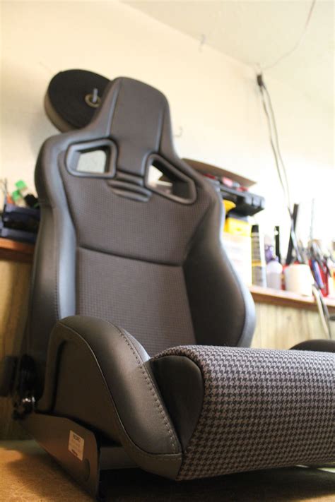 recaro sportster cs wrapped  black imported leather   silver