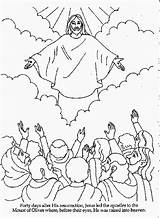 Coloring Paradise Pages Getdrawings Heaven Ascends Jesus sketch template