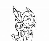 Clank Ratchet Coloring Pages Part2 sketch template