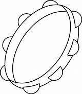 Tambourine Clipart Clip Coloring Percussion Drawing Pages Instruments Musical Cliparts Music Drawings Template Instrument Para Colorear Instrumentos Color Kids Musicales sketch template