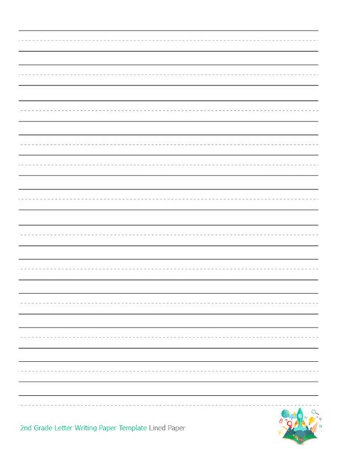 grade  lined paper template