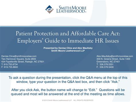 ppt patient protection and affordable care act