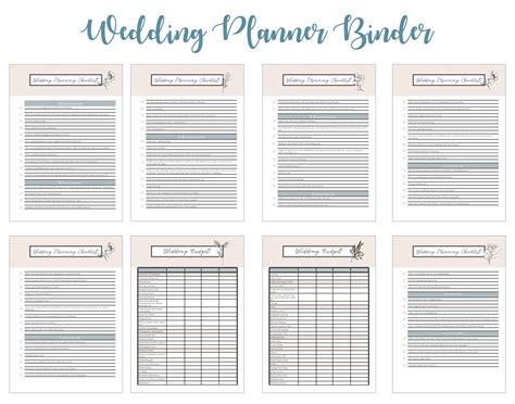wedding planning printables     printablee