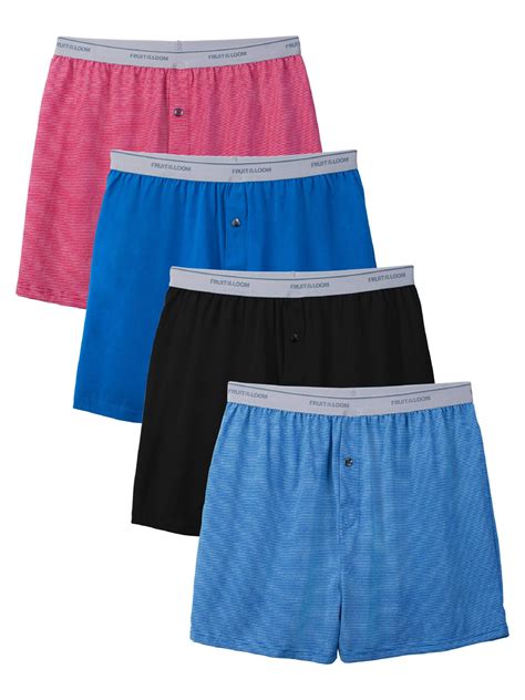 fruit   loom fruit   loom mens assorted knit boxers extended sizes  pack
