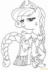 Pony Applejack Little Coloring Pages Princess Color Queen Chrysalis Supercoloring Printable Print Drawing Dot Paper sketch template