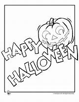 Halloween Happy Coloring Pages Print Color Kids Clipart Disney Gif Activities sketch template