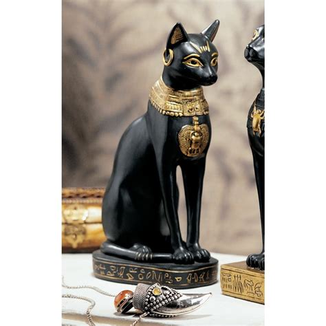 Design Toscano Egyptian Cat Goddess Bastet With Earrings