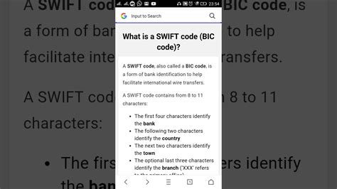 swift code bic code  swift code  called  bic code   form  bank