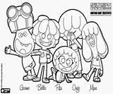 Jelly Jamm Coloring Protagonists Five Pages Oncoloring sketch template
