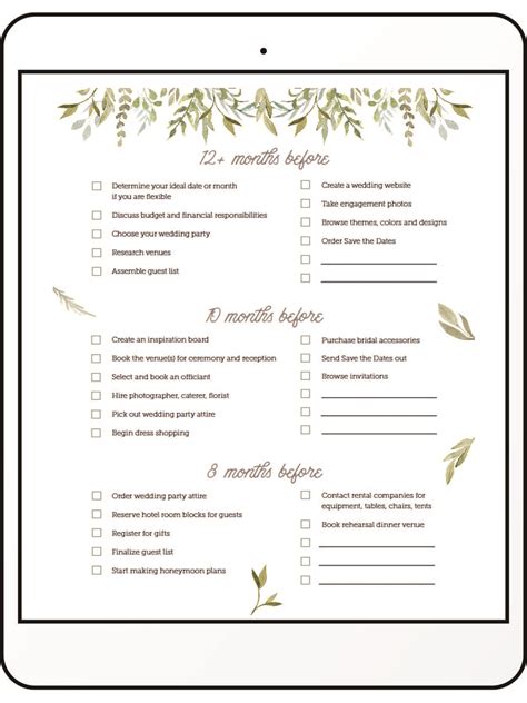 wedding planning printables  templates    organized