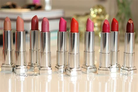 maybelline color sensational creamy matte lipstick swatches video