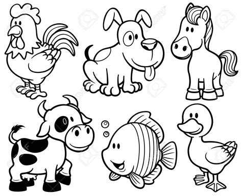 coloring animals animal coloring books cartoon drawings  animals