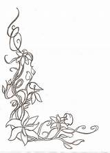 Border Corner Sketch Flower Floral Borders Drawing Easy Deviantart Coloring Simple Drawings Flowers Template Sketches Templates Pages Paintingvalley Line Adult sketch template