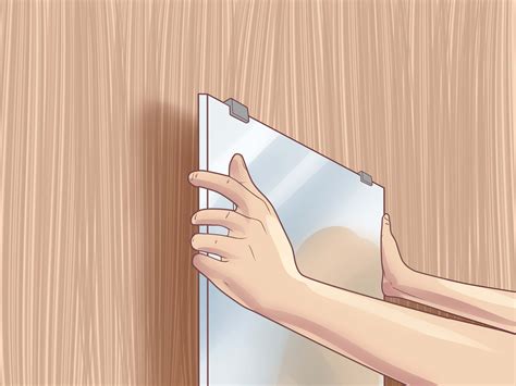 hang  mirror  steps  pictures wikihow