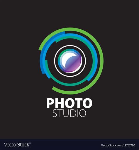 logo  photo studio royalty  vector image