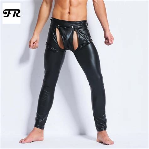buy fr men s faux leather pants men sexy
