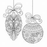 Christmas Coloring Pages Ornaments Kids sketch template
