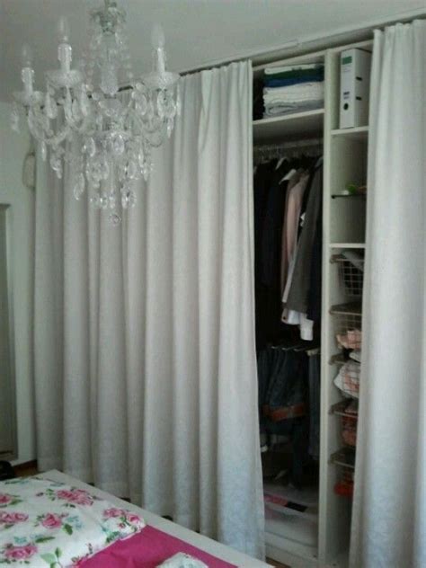vorhang statt tuer ikea curtains kleiderschrank mit vorhang