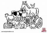 Colouring Pages Kids Farm Coloring Animal Farming Animals Colour Print Color Hardys Tractor Adult Simulator Template Admission Prices Templates Visit sketch template