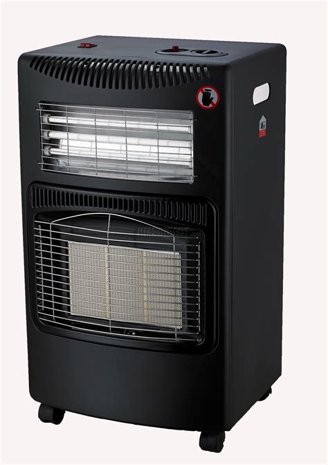 foxhunter portable home butane fire calor gas electric cabinet heater