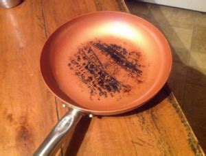 copper chef    stick pan leaving    sticky situation