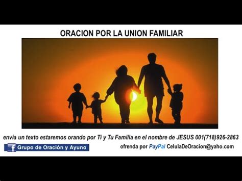 oraciones  restauracion familiar union familiar