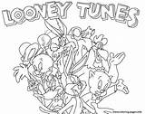 Tunes Pages Coloring Looney Colouring Printable Color Book sketch template