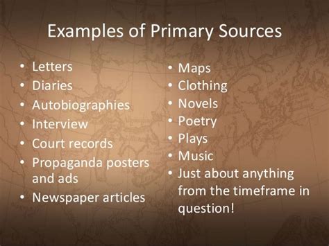 secondary sources