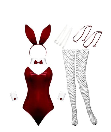 Geyoga Halloween Bunny Costume Women And Tails Bodysuit Rabbit Outfit