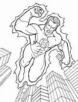 Pages Superhero Coloring Dc sketch template