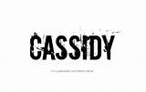 Cassidy Name Tattoo Designs sketch template