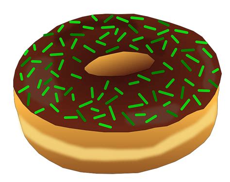 Donut With Chocolate Frosting And Sprinkles Clipart Free Download