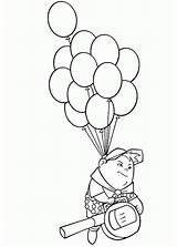 Coloring Disney Russell Pages Balloon House Drawing Flying Pixar Baloons Outline Colouring Printable Kids Balloons Drawings Color Getdrawings Netart Print sketch template