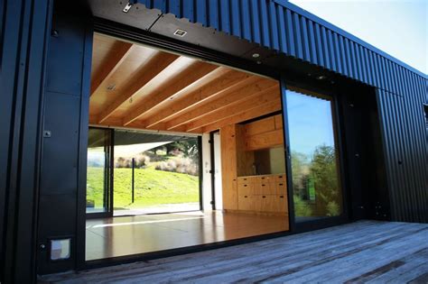 steel frame transportable prefab home  bachbox  zealand modern prefab modular homes