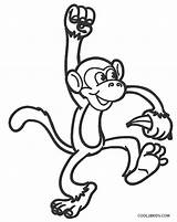 Monkey Coloring Pages Drawing Flying Kids Printable Cool2bkids Clipartmag sketch template