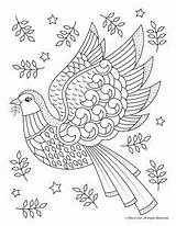 Coloring Pages Adult Dove Christmas Printable Zentangle Adults Beautiful Kids Activities Color Woojr Printables Easy Mandala Animal Nutcracker Print Happy sketch template