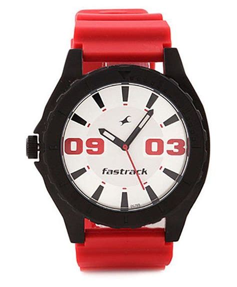 fastrack white dial analog watch for men 9462ap02 watches for men