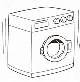 Lavadora Lavadoras Nevera Maestra Neveras Armar Waschmaschine Animadas Electrodomésticos sketch template