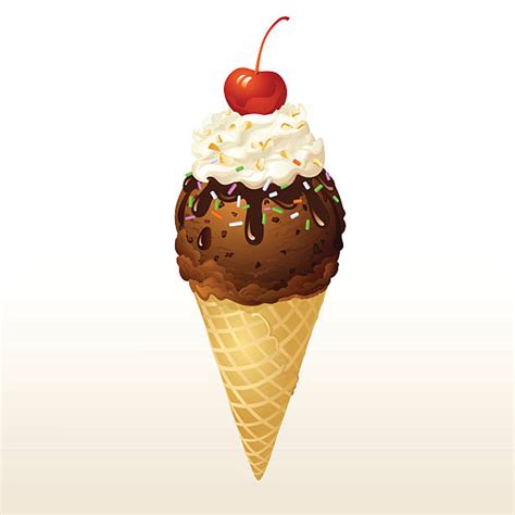 ice cream cone illustrations royalty  vector graphics clip