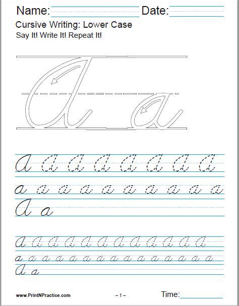 cursive writing worksheets alphabet letters sentences advanced